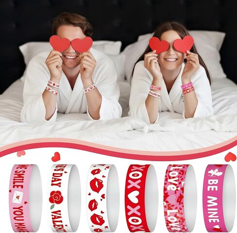 600 Counts Paper Wristbands Football Wrist Bands Sport Themed Hand Bands for Favors Events Bulk Football Armbands Multicolor Adhesive Bracelets Identification Wristbands for Party (Heart Style) in Saudi Arabia