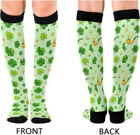 Wusikd Heart Roosters Compression Socks for Women and Men Circulation Cute Long Socks for Athletic Running 1 in Saudi Arabia