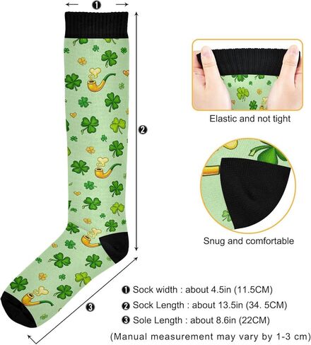 Wusikd Heart Roosters Compression Socks for Women and Men Circulation Cute Long Socks for Athletic Running 1 in Saudi Arabia