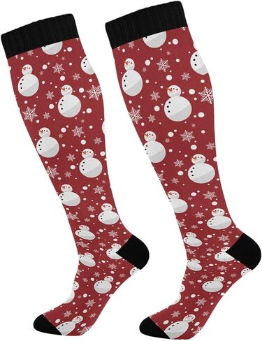 Wusikd Heart Roosters Compression Socks for Women and Men Circulation Cute Long Socks for Athletic Running 1 in Saudi Arabia