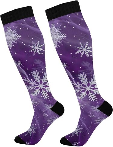 Wusikd Heart Roosters Compression Socks for Women and Men Circulation Cute Long Socks for Athletic Running 1 in Saudi Arabia