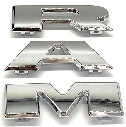 2019–2025 RAM 2500 3500 4500 Grille Emblem Chrome - مجموعة استبدال الشارة الخارجية للمركز الأمامي in Saudi Arabia