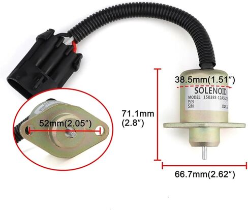 لمحرك V1505 R90 12 فولت الملف اللولبي لوقف الوقود 1503ES-12A5UC9S SA-4561-T in Kuwait