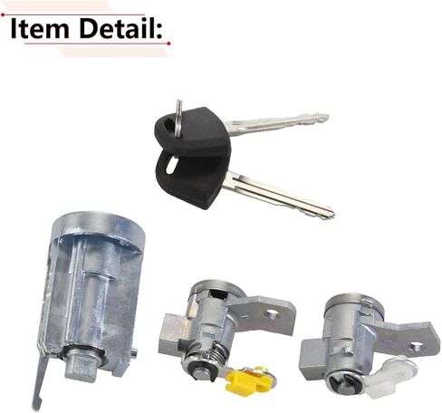 أسطوانات قفل الباب RLB-HILON ومفتاح الإشعال مع مفاتيح متوافقة مع Chevy Colorado 2004-2012، لـ Hummer H3 2006-2010، لـ GMC Canyon 2004-2012 in Saudi Arabia