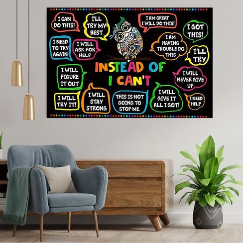 1pc Canvas Art Painting | Enchanting Owl Teacher Wall Art Painting, suitable for home bedroom, kitchen, living room, and office decoration. (Note: photo frame not included), 11.81x17.72in in Saudi Arabia