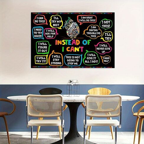 1pc Canvas Art Painting | Enchanting Owl Teacher Wall Art Painting, suitable for home bedroom, kitchen, living room, and office decoration. (Note: photo frame not included), 11.81x17.72in in Saudi Arabia