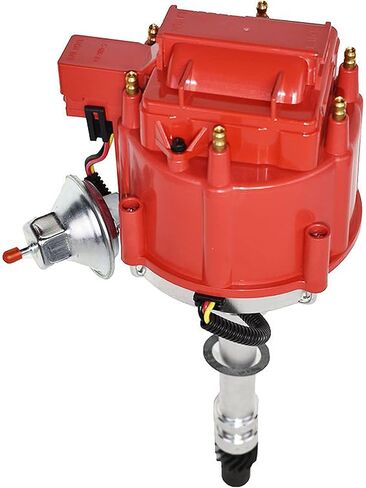 A-Team Performance - HEI Distributor 65K Coil 7500 RPM - Compatible with Chevrolet GM GMC SBC BBC 262 265 267 283 302 305 307 327 350 383 400 SBC & 396 427 454 - Super Red Cap in Kuwait