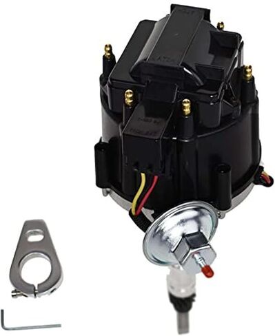 A-Team Performance - HEI Distributor 65K Coil 7500 RPM - Compatible with Chevrolet GM GMC SBC BBC 262 265 267 283 302 305 307 327 350 383 400 SBC & 396 427 454 - Super Red Cap in Kuwait