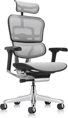 Ergohuman Eurotech ME7ERG GEN2 High Back Mesh Office Chair with Tilt Tension Control, Tilt Lock, Back Angle, Back Height, Synchro Tilt, Seat Height, Seat Depth, and Arm Height Adjustments, Black in Kuwait