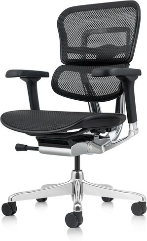 Ergohuman Eurotech ME8ERG GEN2 High Back Mesh Office Chair with Tilt Tension Control, Tilt Lock, Back Angle, Back Height, Synchro Tilt, Seat Height, Seat Depth, and Arm Height Adjustments, Black in Kuwait