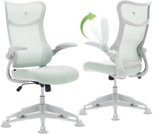 TT Airflex V2 Mesh Ergonomic Super Soft Wide Cushion Office Computer Desk Chair Adjustable Arms (Minty Green) in Saudi Arabia