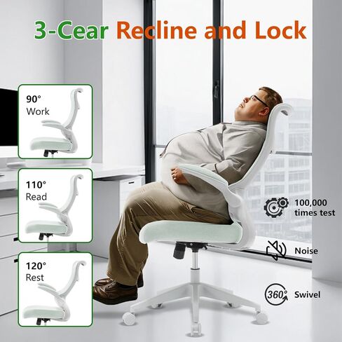 TT Airflex V2 Mesh Ergonomic Super Soft Wide Cushion Office Computer Desk Chair Adjustable Arms (Minty Green) in Saudi Arabia