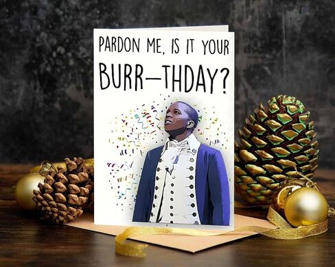 بطاقات عيد ميلاد هاملتون من QualityLife، بطاقة عيد ميلاد بور، بطاقة عيد ميلاد ميرش الموسيقية، عفوًا، هل هذا هو يوم عيد ميلاد بور الخاص بك؟ in Kuwait