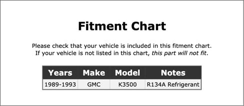 مفتاح ضغط HVAC متوافق مع GMC K3500 1993 1992 1991 1990 1989 P-4136258 in Saudi Arabia