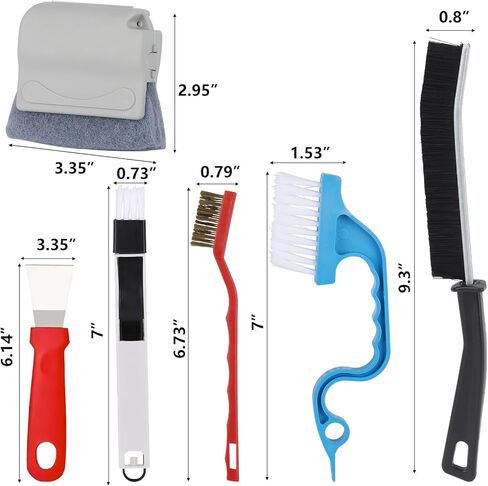 17 قطعة منظف مسار النافذة، مجموعة أدوات تنظيف أخدود النافذة in Kuwait