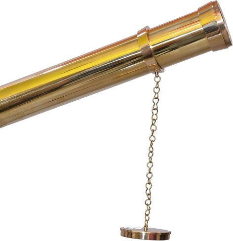 Designer Handmade Anchor Master Nautical Single Barrel Telescope Royal Vintage Shiny Brass Finish Adjustable Tripod Stand for Collectibles in Saudi Arabia