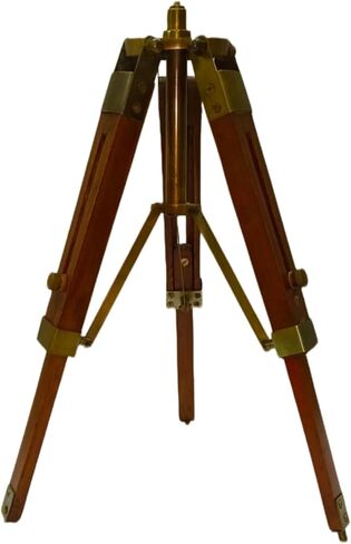 Royal Solid Brass Handmade Spyglass Handheld Telescope Vintage Antique Brass Finish Adjustable Desktop Wooden Tripod for Decorative Instrument in Saudi Arabia