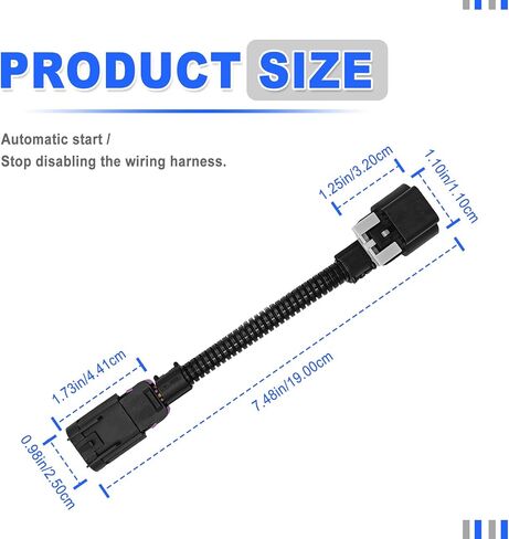 Auto Start Stop Deactivation Harness Big Plug Auto Stop Deactivation for 2013-2018 Chevy Equinox Malibu Cruze Cadillac CT6 XT4 XT5 XT6 Buick Enclave Encore in Kuwait