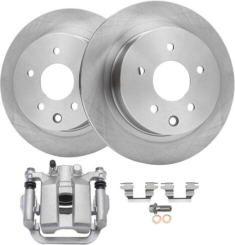 Detroit Axle - Front Brake Kit for Pontiac Grand Am Sunfire Chevrolet Cavalier Beretta Corsica Buick Skylark Disc Brake Rotors Ceramic Brakes Pads Replacement - [10.20" inch Front Rotors] in Saudi Arabia