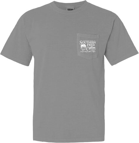 Southern Fried Cotton Old School Fish Camo Short Sleeve Pocket Fishing T Shirt in Saudi Arabia