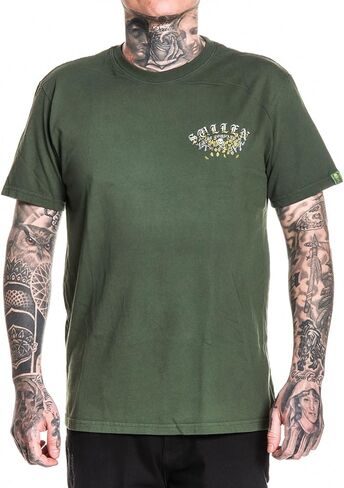 تي شيرت Sullen الرجالي Forever Lucky St Patricks Day Capsule Tattoo Lifestyle Graphic من القطن الفاخر بأكمام قصيرة in Saudi Arabia
