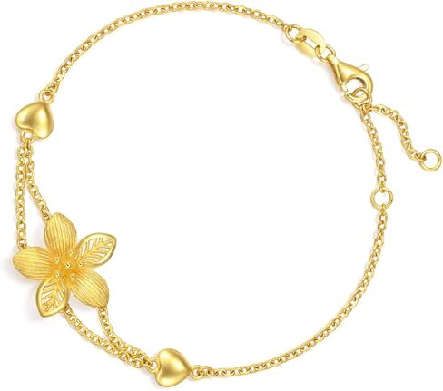 CHOW SANG SANG 999.9 24K Gold Chinese Wedding Collection Chinese Wedding Blossom Bracelet for Women 18cm 94446B Price-by-Weight Approx. 5.98g Gold in Saudi Arabia