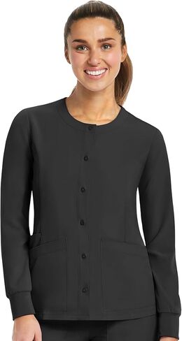 Maevn Matrix Impulse Women's Round Neck Snap Button Jacket in Saudi Arabia