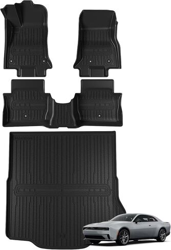 TripleAliners Trunk Mat All Weather Compatible with 2025+ Kia EV6 Accessories Custom Fit Protection Trunk Floor Liner Cargo Mat TPE Anti-Slip Odorless Cargo Liner (NOT FIT GT) in Saudi Arabia