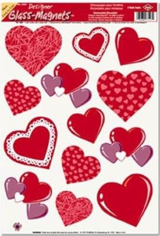 Heart Clings Party Accessory (1 count) (13/Sh) in Saudi Arabia