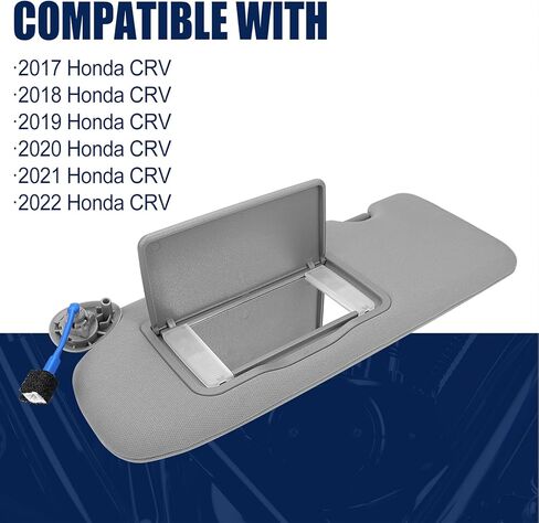 واقي من الشمس على الجانب الأيسر للسائق باللون الرمادي متوافق مع Honda CRV 2017 2018 2019 2020 2021 2022 رقم ظلة الشمس 83280TLAA12ZA in Saudi Arabia