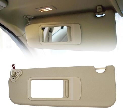 واقي الشمس من الجانب الأيسر للسائق متوافق مع BMW 3 Series E90 Sedan E91 Touring 2005-2011 X1 E84 2008-2015 استبدال 51167252009 (بيج) in Saudi Arabia