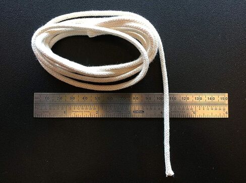 10 × 3/16 بوصة، فتيل بتقنية Turbo Air Core الأمريكية، فتيل 3/16 بوصة × 10 بوصة طول. فتيل بديل من القطن المضفر الدائري لمصباح زيت الكحول والكيروسين لشمعة الصخور وموقد فانوس مصباح الشمعة in Kuwait