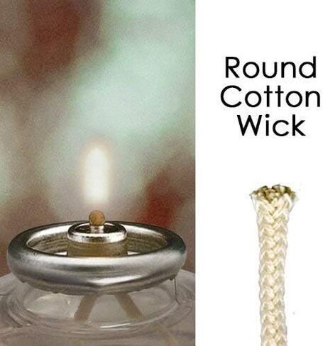 10 × 3/16 بوصة، فتيل بتقنية Turbo Air Core الأمريكية، فتيل 3/16 بوصة × 10 بوصة طول. فتيل بديل من القطن المضفر الدائري لمصباح زيت الكحول والكيروسين لشمعة الصخور وموقد فانوس مصباح الشمعة in Kuwait