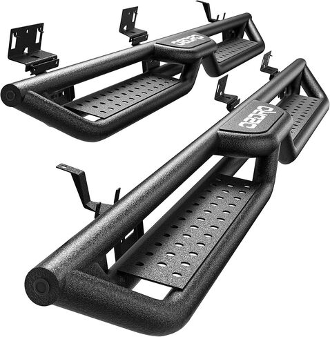 OEDRO 6" Running Boards Compatible with 2021-2026 Ford Bronco 4 Door, Heavy-Duty Steel Side Steps, Bolt-On Nerf Bars with Anti-Slip Texture, Black Powder Coated in Saudi Arabia