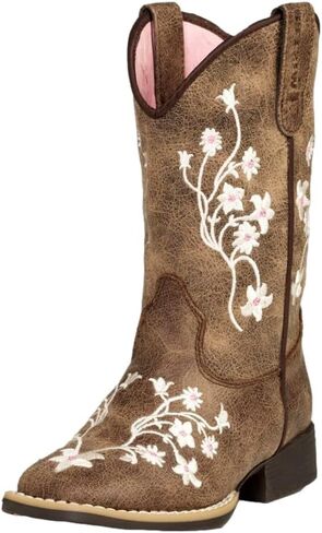 حذاء Twister Western Boots للفتيات ليلي بمقدمة مربعة رمادي بني 4460037230 in Saudi Arabia