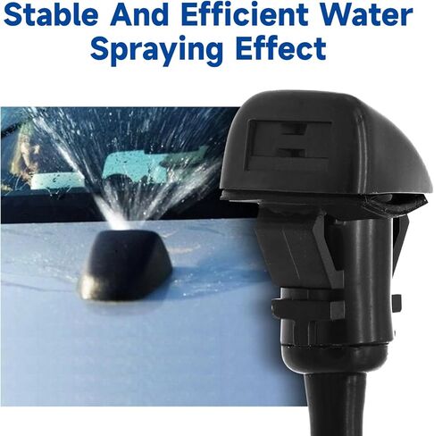Windshield Washer Nozzle ‎for Chevrolet Silverado 1500 2014-2019 for Chevrolet Suburban 2015-2020 Windshield Sprayer Nozzles Wiper Washer Fluid Jet NO.23181646 2PCS in Saudi Arabia