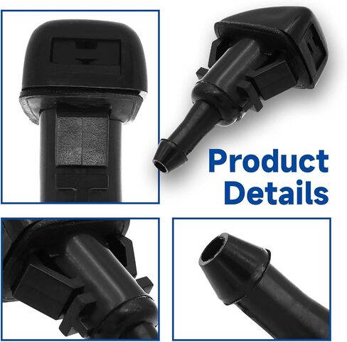 Windshield Washer Nozzle ‎for Chevrolet Silverado 1500 2014-2019 for Chevrolet Suburban 2015-2020 Windshield Sprayer Nozzles Wiper Washer Fluid Jet NO.23181646 2PCS in Saudi Arabia