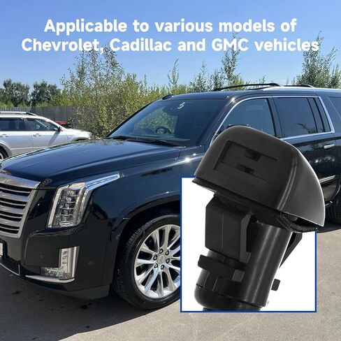 Windshield Washer Nozzle ‎for Chevrolet Silverado 1500 2014-2019 for Chevrolet Suburban 2015-2020 Windshield Sprayer Nozzles Wiper Washer Fluid Jet NO.23181646 2PCS in Saudi Arabia