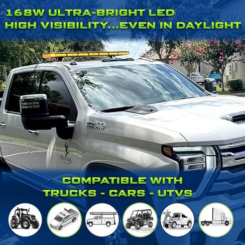 48 inch Light Bar - Strobe Light Bar - Tow Truck Light Bar - Strobe Lights for Trucks - Emergency Lights for Vehicles- LED Strobe Light Bar - Amber Light Bar - Construction Lights for Trucks in Saudi Arabia