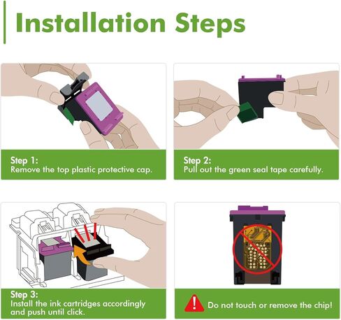 68 خرطوشة حبر سوداء/لونية بديلة لحزمة كومبو HP 68 XL 68XL تعمل من أجل Envy 6155e 6555e 6100e 6500e 6552e 6558e طابعة عالية الإنتاجية سوداء ثلاثية الألوان 2 حزمة in Kuwait