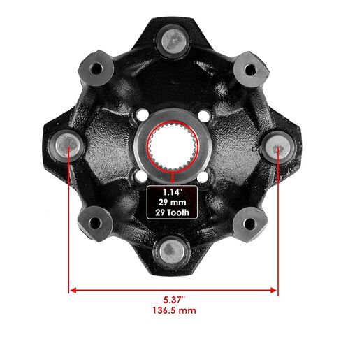 Caltric Rear Wheel Hub Compatible with Can Am Defender HD10 2018 2019 2020 2021 2022 in Saudi Arabia