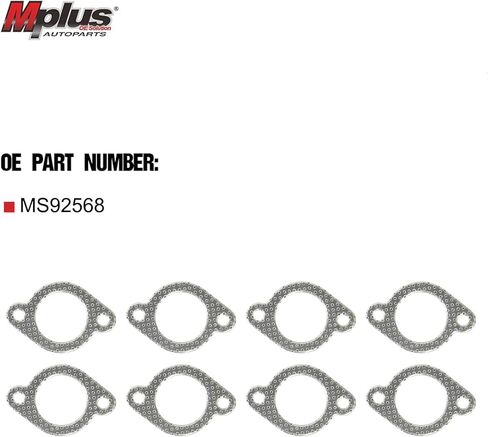 MPLUS MS92568 Exhaust Manifold Gasket Set Compatible with 1991-2016 for Ford/for Lincoln/for Mercury 4.6L 5.4L V8 VIN W X L in Saudi Arabia