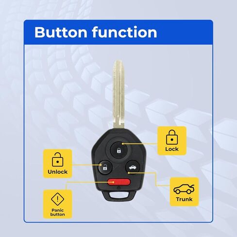 Replacement Keyless Remote Head Key Fob for Subaru Impreza 2012-2016 FCC CWTWB1U811 2AOKM-SB3 Part Number 57497-FJ230 57497FJ230 57497-AL00A 57497-FJ021 57497-FJ020 in Saudi Arabia