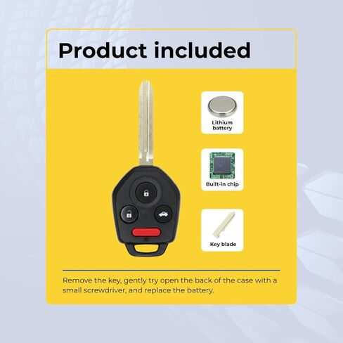 Replacement Keyless Remote Head Key Fob for Subaru Impreza 2012-2016 FCC CWTWB1U811 2AOKM-SB3 Part Number 57497-FJ230 57497FJ230 57497-AL00A 57497-FJ021 57497-FJ020 in Saudi Arabia