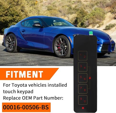 ملصق لمركبات تويوتا تم تركيبه بديل لوحة المفاتيح التي تعمل باللمس 00016-00506-BS in Saudi Arabia