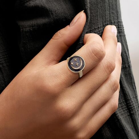 Ross-Simons 13.00 Carat Sapphire Celestial Ring With Diamonds in 18kt Gold Over Sterling in Saudi Arabia