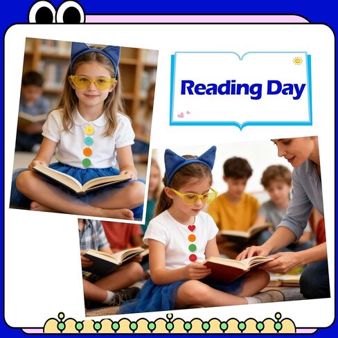 مجموعة إكسسوارات القطط eygeufg 11 قطعة - عصابة رأس وذيل أزرق، وتنورة توتو، ونظارات شمسية ورقع زخرفية للمراهقين (14+) والعروض المسرحية والحفلات للبالغين in Kuwait