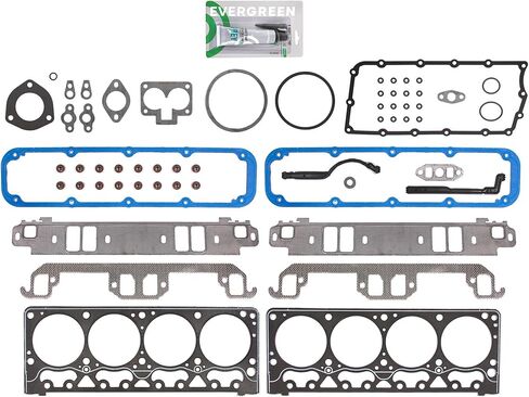 Evergreen SA-5494198359-6 Full Gasket Set Bearings Rings Compatible With/For 98-03 Jeep Dodge Durango RAM Dakota 5.9L OHV in Saudi Arabia