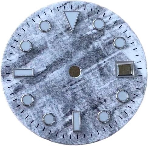Wikene Watch Replacement dial Meteorite Dial 29mm Blue Luminous Watch Faces Men's Watch Replacement Accessory for ETA2836 8215 8205 2813 Movement in Kuwait