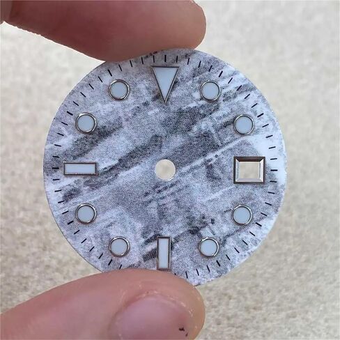 Wikene Watch Replacement dial Meteorite Dial 29mm Blue Luminous Watch Faces Men's Watch Replacement Accessory for ETA2836 8215 8205 2813 Movement in Kuwait